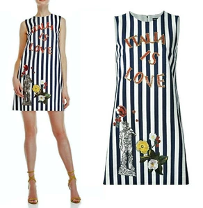 DOLCE & GABBANA ~ RUNWAY 2016 `ITALIA IS LOVE` Dress ~ sz: S - M ~ AUTHENTIC - Picture 1 of 12
