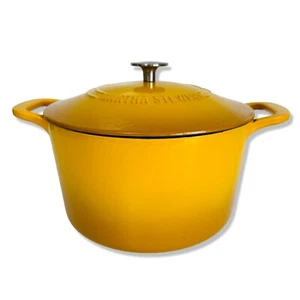 Horno holandés MARTHA STEWART 7 cuartos amarillo ombre con tapa de hierro fundido esmaltado Gatwick - Imagen 1 de 14