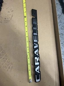 VW Vanagon Hatch Badge Emblem CARAVELLE C - 255853689K Syncro T3 - Bild 1 von 4