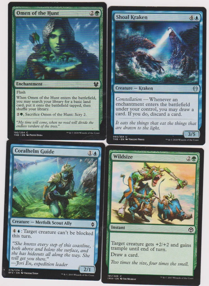 KRAKEN-MERFOLK BLUE-GREEN DECK 40X CARDS MTG MAGIC N-MINT UNPLAYED  T-6 - Image 1 of 1