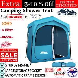 Weisshorn Pop Up Camping Shower Tent Portable Toilet Outdoor Privacy Change Room - Picture 1 of 12