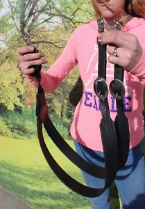 Die feinsten Amish Made USA Beta Hosenträger mit Gummizug SCHWARZ - Bild 1 von 2