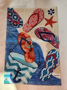 Flip Flop Garden Flag 12” X 18” - Picture 1 of 1