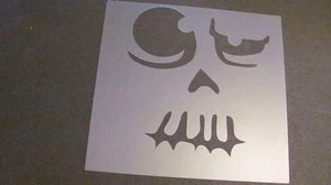 Stencil Halloween Pumpkin Face Airbrush Durable Reusable #100 Made in USA - Picture 1 of 1