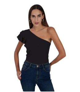 Top monospalla nero donna Yes Zee - Imagen 1 de 1
