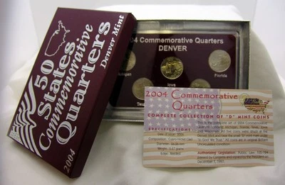 2004-D Commemorative State Quarter Set In Original U.S. Mint Box! - NO RESERVE! - Image 1 of 4