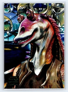 JAR JAR 2018 Topps Star Wars Galaxy Jar Jar Binks and Otoh Gunga Green #14 - Picture 1 of 2