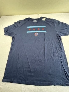 Chicago Cubs T-Shirt City Flag Mens X-LARGE Fanatics Brand Baseball MLB Tee - Picture 1 of 5