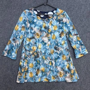 Camisa Tomomi Malla Reversible Floral Lunares Usable Arte Langenlook De Colección M/L - Imagen 1 de 10