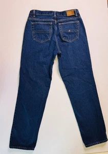 Tommy Hilfiger Vintage Jeans Y2K Dark Wash Mid Rise Size 10 90s 00s - Picture 1 of 6