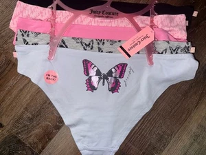 Juicy Couture ~ Women's Bikini Underwear Panties Cotton Blend 5-Pair ~ L - Picture 1 of 6