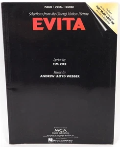 Evita Piano Vocal Guitar Music Book Hal Leonard HL00120077 - Picture 1 of 4