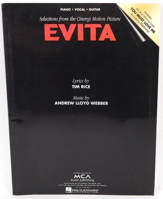 Evita Piano Vocal Guitar Music Book Hal Leonard HL00120077 - Image 1 of 4