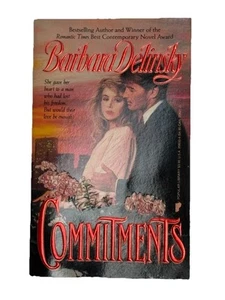 Barbara Delinsky - COMMITMENTS - 1988 First Printing - Vintage Paperback EUC - Picture 1 of 6
