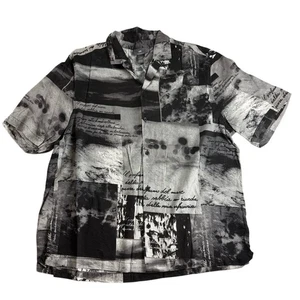 H&M Resort Shirt - Black and White - Size XL - Picture 1 of 6