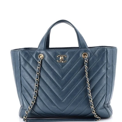 Chanel Statement Shopping Tote Chevron Calfskin Small - Image 1 of 4