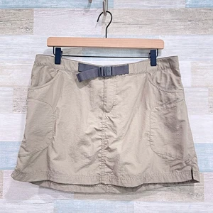 COLUMBIA Falda Ropa Activa con Cinturón Caqui Supplex Nylon Cremallera Bolsillo Senderismo Mujeres 12 - Imagen 1 de 4