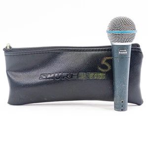 Shure Beta 58A Supercardioid Dynamic Vocal Microphone with Bag - Picture 1 of 8
