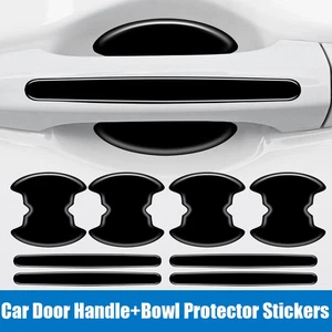 8pcs Car Auto Door Handle Bowl Stickers Protector Anti Scratch Cover Accessories - Imagen 1 de 11