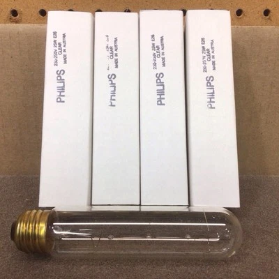 25T10 Philips Showcase Lightbulb 25 T 10 Dimmable 120V 75W Med E26 Base 4-pcs - Image 1 of 3