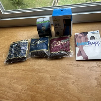 8 Pair Queen X-Large Leggs, Silkies Pantyhose Asst Colors Styles Read Listing - Image 1 of 4