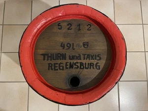 Bierfass aus Holz von der Fürstlichen Brauerei Thurn und Taxis (49 Liter) - Bild 1 von 3