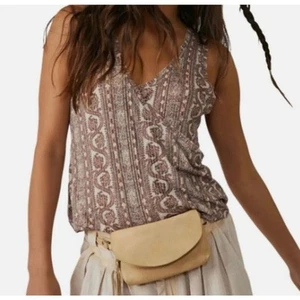 Free People We the Free Neu mit Etikett Your Twisted Tanktop braun geblümt M - Bild 1 von 6