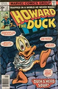 Howard the Duck #12 VF- 7.5 1977 Stock Image 1st app. KISS (cameo) - Picture 1 of 1