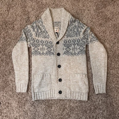 Cárdigan Suéter Hombre Botón Triple 5 Soul Hebilla Tejido Abierto Bolsillos Talla M NUEVO Foto 1 de 4