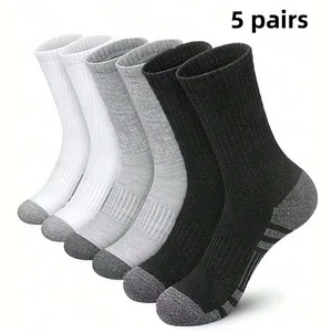 5 Pairs Comfortable Middle Tube Socks High Quality Sports Socks Gym Socks - Picture 1 of 9
