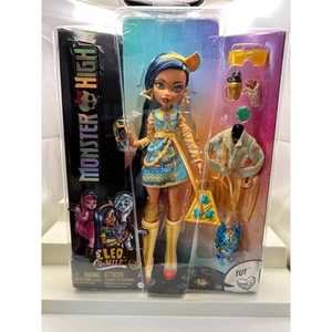 Monster High Puppe Cleo De Nile Pet Tut blaue Haare Ägyptische Katzenaugen G3 NEU - Bild 1 von 5