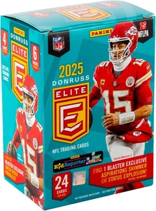 2025 Panini Donruss Elite Football Trading Cards Blaster Box - Bild 1 von 12