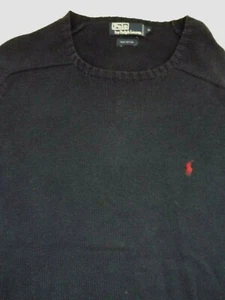 POLO BY RALPH LAUREN CREW ROUND NECK JUMPER COTTON XL NAVY JUMT863 - Picture 1 of 4