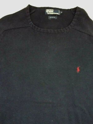 POLO BY RALPH LAUREN CREW ROUND NECK JUMPER COTTON XL NAVY JUMT863 - Image 1 of 4