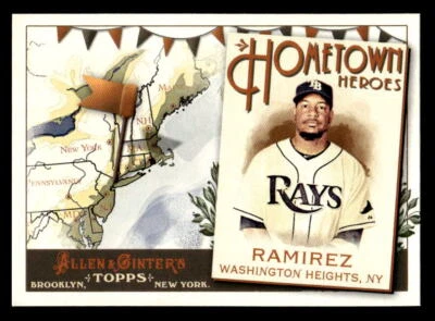2011 Topps Allen & Ginter Manny Ramirez #HH78 Tampa Bay Rays Baseball Card - Image 1 of 2