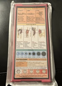 Folding Metal Clipboard Nursing Edition Pink Lightweight Nurse Student - Picture 1 of 1