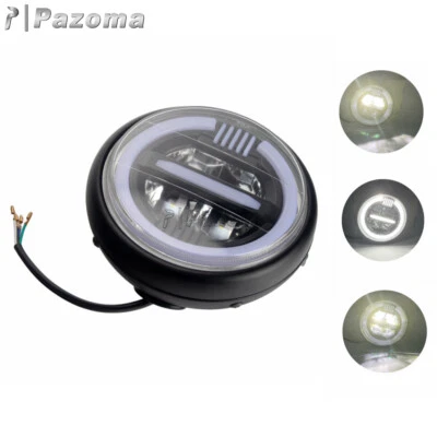 Faro LED de 7 pulgadas de haz alto bajo lámpara redonda para motocicleta para Harley Suzuki Honda Foto 1 de 4