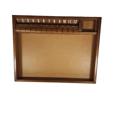 SOLID WALNUT DELUXE CLAPPER GAME 17" X 13" Box Joint Corner Detail - Image 1 of 4