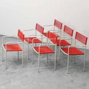 SET 6 SEDIE SPAGHETTI DI GIANDOMENICO BELOTTI PER ALIAS DESIGN ANNI 80 VINTAGE - Bild 1 von 11