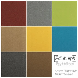 Nylon Teppichfliesen Edinburgh 50 x 50 cm selbstliegend Teppichboden in 8 Farben - Bild 1 von 51