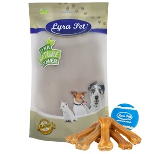 50 Kauknochen 16 cm Rinderhaut ca. 90 g Hundefutter Snack Lyra Pet® +Tennis Ball - Bild 1 von 7
