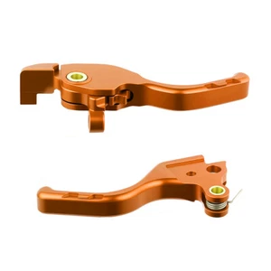 Orange Adjustable Short Brake Clutch Lever For Harley Road Glide FLTRX 24-25 - Picture 1 of 7