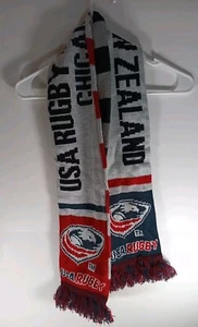 Rugby World Cup 2014 World Cup USA Vs New Zealand Chicago Scarf 54" - Picture 1 of 5