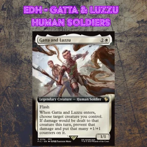 EDH - Gatta & Luzzu Human Soldiers, Magic The Gathering Commander Deck, Bracket 2, Final Fantasy - Imagen 1 de 2