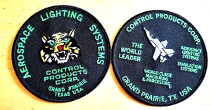 Military Manufacturer aerospace 2 Aircraft Patches 4in diameter, Unused. - Picture 1 of 2