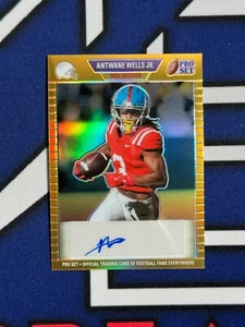 ANTWANE WELLS JR 2024 LEAF METAL PRO SET AUTO AUTOGRAPH #9/10 OLE MISS - Picture 1 of 2