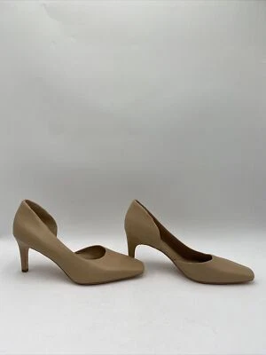 Women’s Vince Tiana Point-Toe Leather Pumps Beige Size 9M/39 - Image 1 of 4