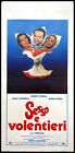 1982 * Locandina Cinema "Sesso E Volentieri - Johnny Dorelli, Gloria Guida" Comm