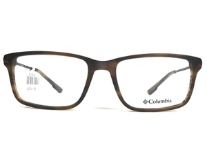 Columbia Eyeglasses Frames C8021 213 Brown Horn Rectangular 53-17-140 - Picture 1 of 11