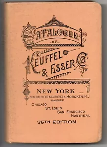 1915 Keuffel & Esser wissenschaftliches Instrument Handelskatalog Fernglas Sextanten - Bild 1 von 4